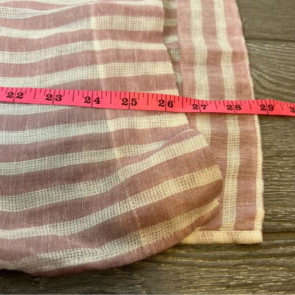 Rails Morgan Rose Stripe Linen shirt sz M - Picture 4 of 7